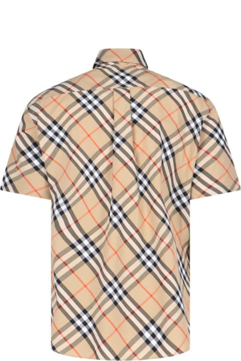 Burberry for Men Burberry Short Sleeved Checked Shirt