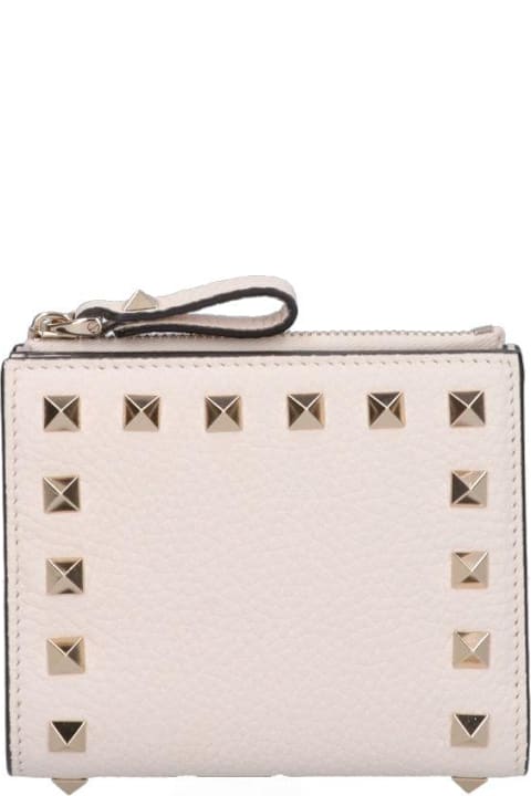 Accessories for Women Valentino Garavani Stud Detail Bi Fold Wallet