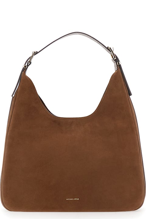 MICHAEL Michael Kors for Men MICHAEL Michael Kors Brown Shoulder Bag With Logo Lettering On The Front In Leather Woman
