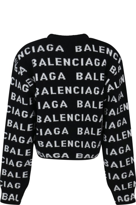 Balenciaga Sale for Women Balenciaga Allover Logo Sweater
