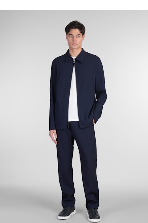 Barena for Women Barena Marafon Casual Jacket In Blue Wool
