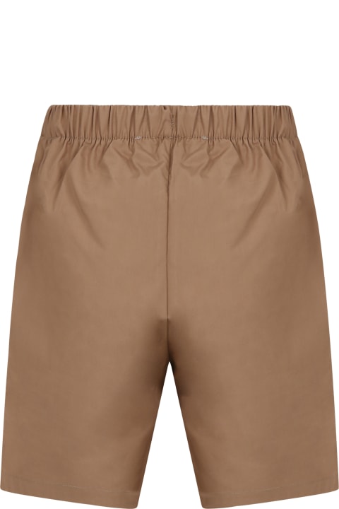 MSGM Bottoms for Women MSGM Brown Shorts For Boy With Logo