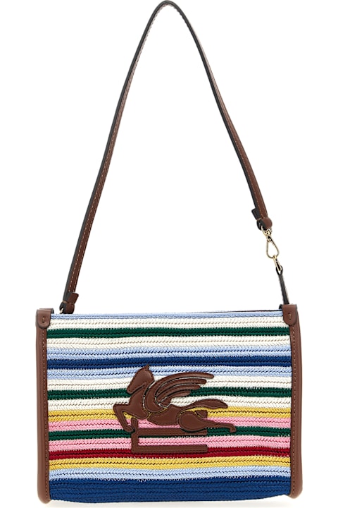 Etro for Women Etro Striped Viscose Pouch
