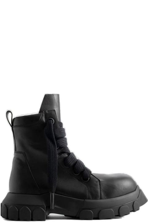 Rick Owens Boots for Men Rick Owens Jumbo Laced Bozo Tractor Chunky Boots