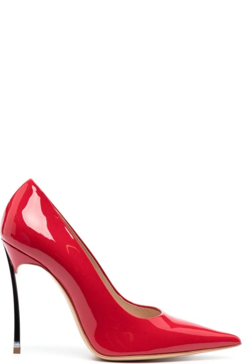 Shoes for Women Casadei Bright Red Calf Leather Pumps