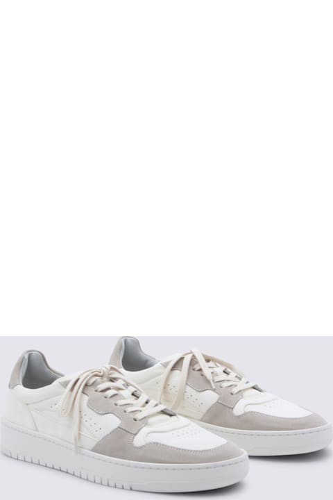 Eleventy for Kids Eleventy White And Beige Leather Sneakers