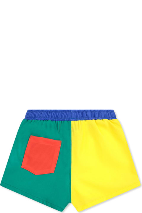 Bobo Choses Swimwear for Baby Girls Bobo Choses Multicolor Swim Shorts For Boy With Logo