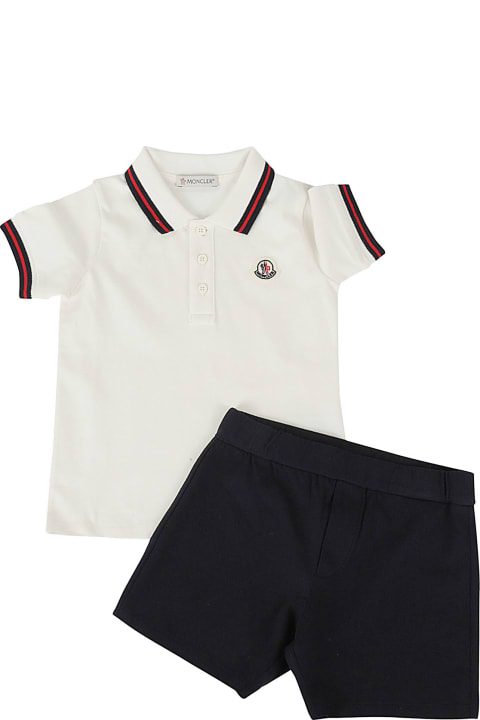 Topwear for Baby Boys Moncler 2 Pz Tshirt E Shorts