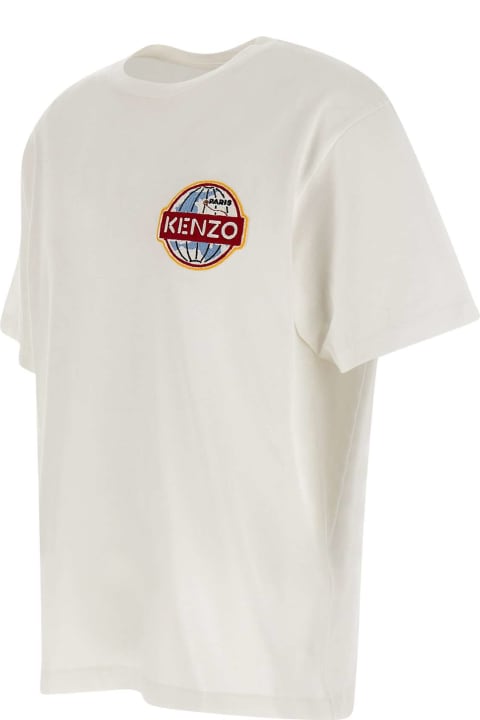 Kenzo Men Kenzo 'globe' Cotton T-shirt
