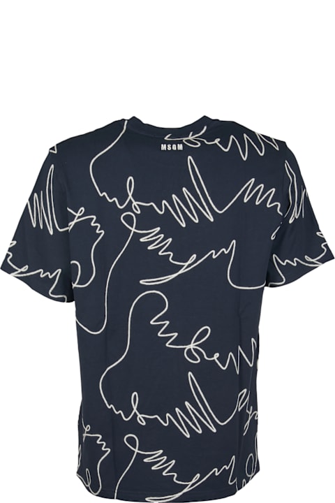 Homeware MSGM Printed Round Neck T-shirt