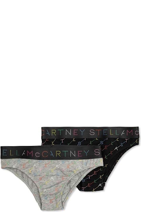 Stella McCartney Kids Underwear for Girls Stella McCartney Kids Set Of 2 Briefs With Logo Print