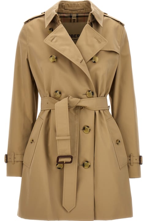 Burberry Coats & Jackets for Women Burberry 'kensington' Short Trench Coat