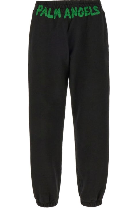 Palm Angels Fleeces & Tracksuits for Men Palm Angels Logo-printed Elasticated Waist Track Pants