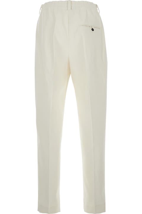 Fashion for Men Jacquemus White Pants With Button Closure In Cotton Man