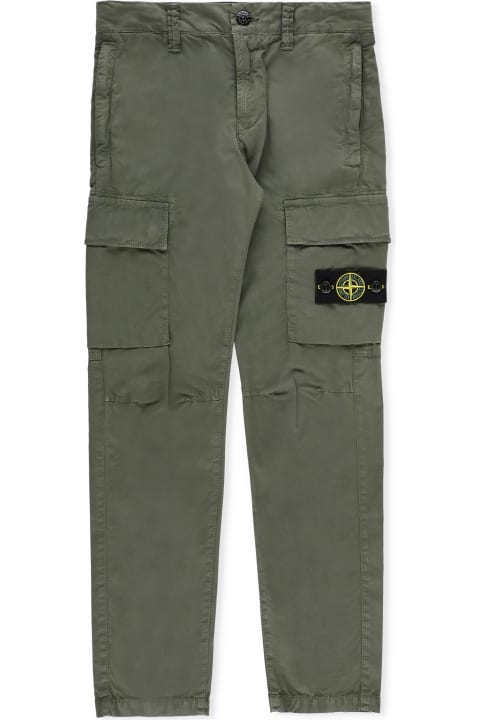 Fashion for Boys Stone Island Cotton Cargo Pants