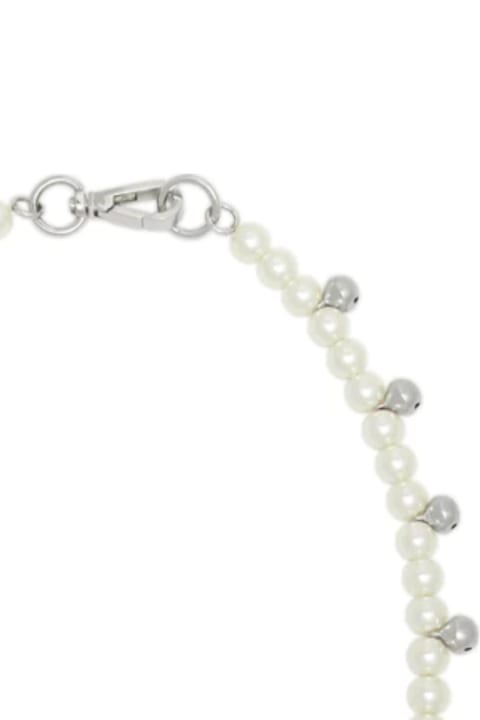 Simone Rocha Necklaces for Women Simone Rocha Bell Charm And Pearl Necklace