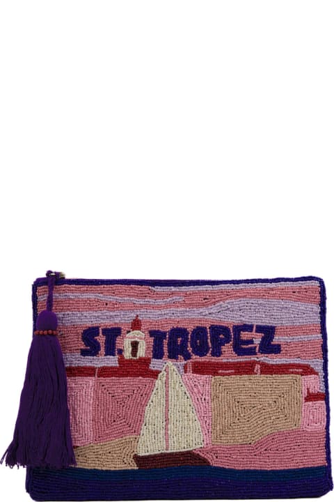 Clutches for Women MC2 Saint Barth Clutch Bag With St. Tropez Pearls