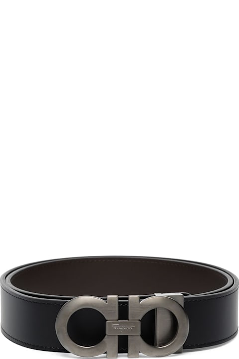 Ferragamo لـ Kids Ferragamo Gancini Leather Belt