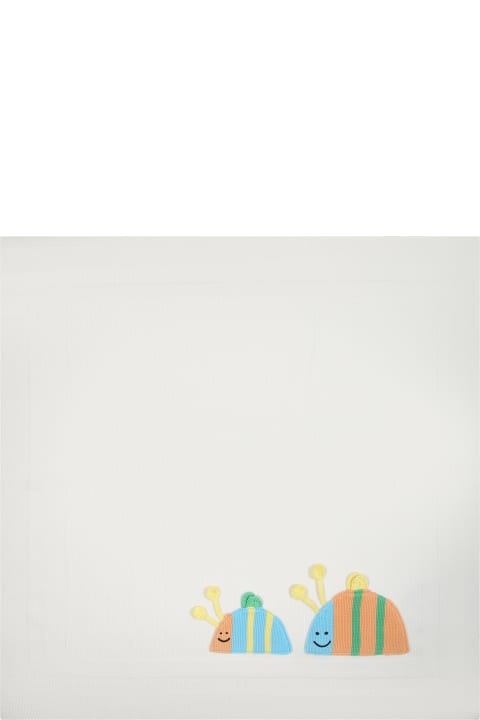 ベビーボーイズ アクセサリー＆ギフト Stella McCartney Kids Ivory Blanket For Babies With Ladybug