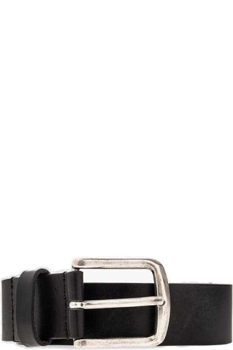 Belts for Men Diesel Logo Detailed Buckle Belt