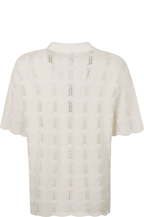 Casablanca for Men Casablanca Crochet Wave Cotton Shirt