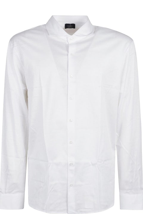 أدوات منزلية Barba Napoli Straight Hem Buttoned Shirt