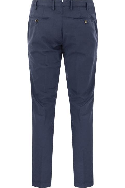 PT01 Clothing for Men PT01 Skinny Trousers In Cotton And Silk