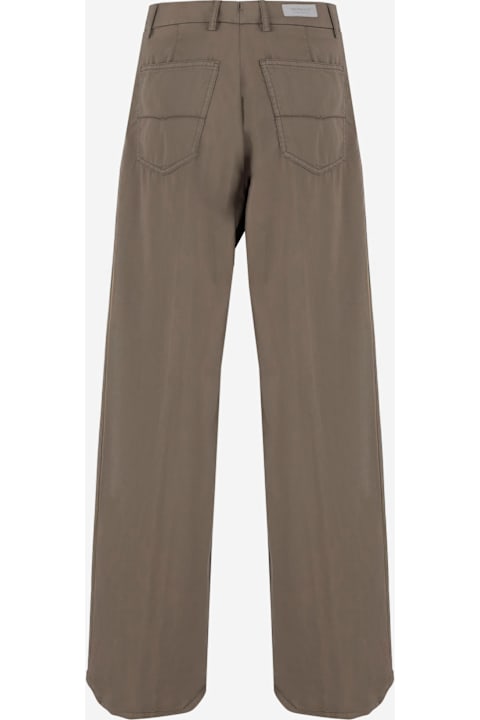 Berwich Pants & Shorts for Women Berwich Stretch Cotton Silk Pants
