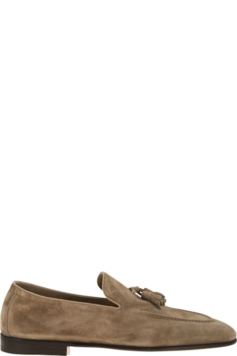 Brunello Cucinelli Loafers & Boat Shoes for Men Brunello Cucinelli Suede Moccasins With Tassels