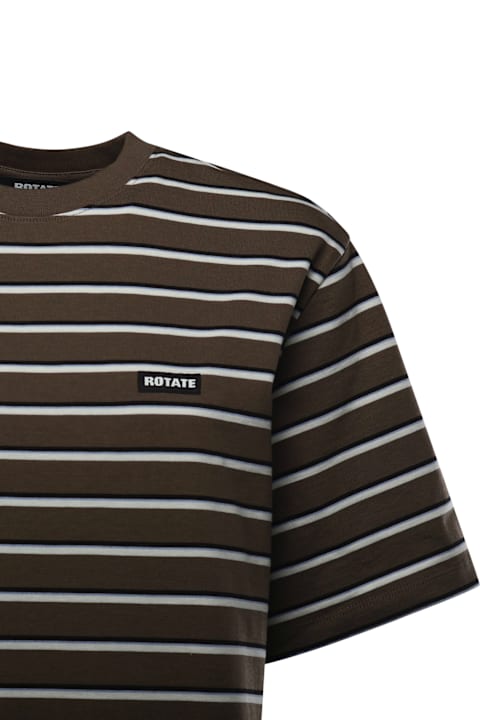 Homeware Rotate by Birger Christensen Striped Cotton Jersey T-shirt