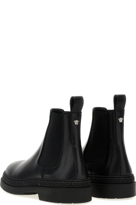Shoes for Baby Girls Versace 'la Medusa' Ankle Boots