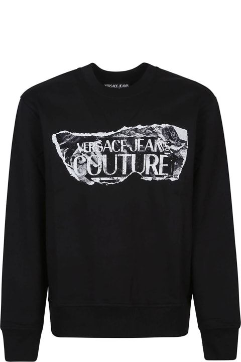 Versace Jeans Couture Fleeces & Tracksuits for Men Versace Jeans Couture Magazine Logo Sweatshirt