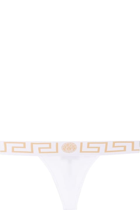 Underwear & Nightwear for Women Versace Greca Border Stretched Thong