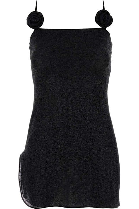 Oseree for Women Oseree Black Nylon Mini Dress
