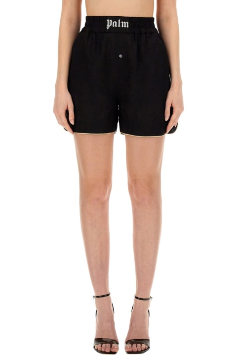 Palm Angels Pants & Shorts for Women Palm Angels Shorts With Logo