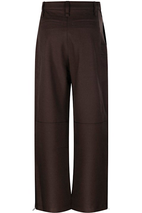 Ami Alexandre Mattiussi سراويل طويلة وقصيرة لـ السيدات Ami Alexandre Mattiussi Gabardine Cargo Trousers