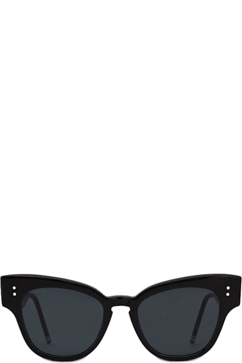 【送料&関税込】Thom Browne Cateye - Shiny Black Sunglasses Thom Browne Cateye - Shiny Black Sunglasses | italist