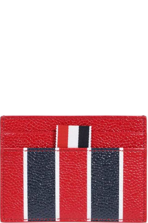 Wallets for Men Thom Browne Leather Card Holder