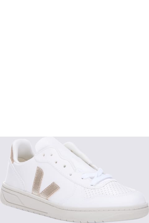 Veja Sneakers for Women Veja White Faux Leather Sneakers