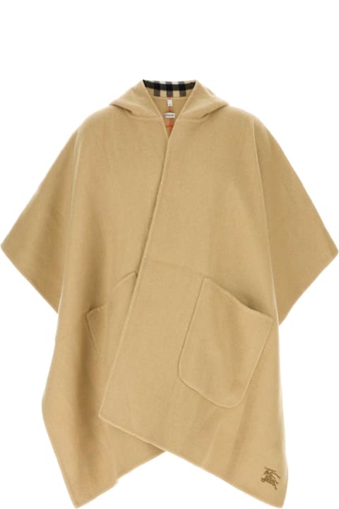 Burberry for Women Burberry Beige Cashmere Reversibile Cape