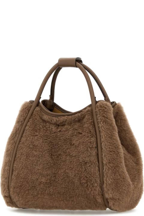 Max Mara Mud Teddy Marin Handbag