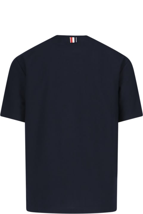 Homeware Thom Browne Tricolor Detail T-shirt