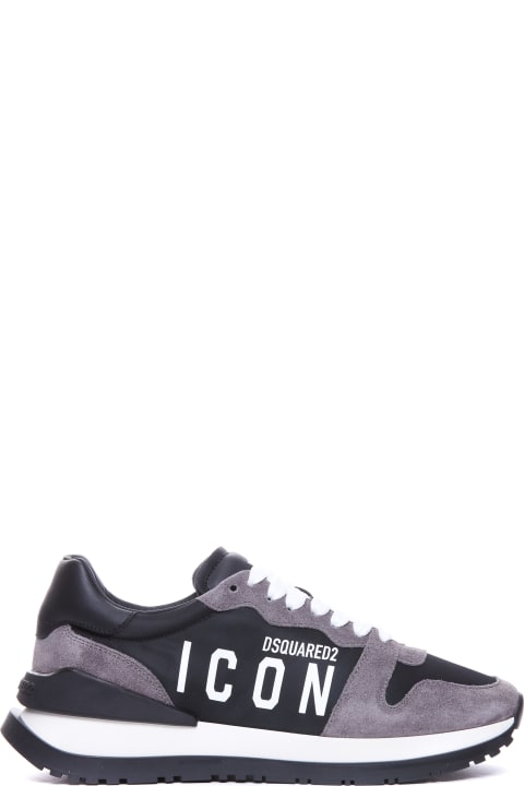 Sneakers for Men Dsquared2 Icon Printed Low-top Sneakers