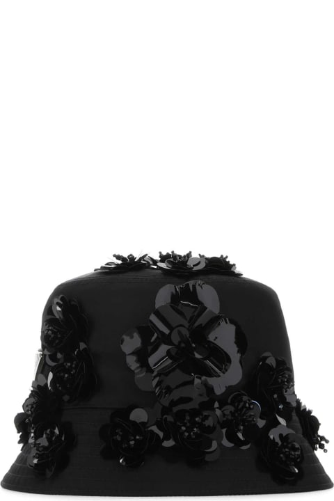 Prada for Women Prada Black Re-nylon Bucket Hat