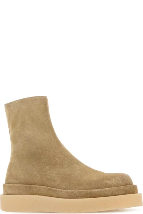 Jil Sander Boots for Men Jil Sander Sand Suede Ankle Boots