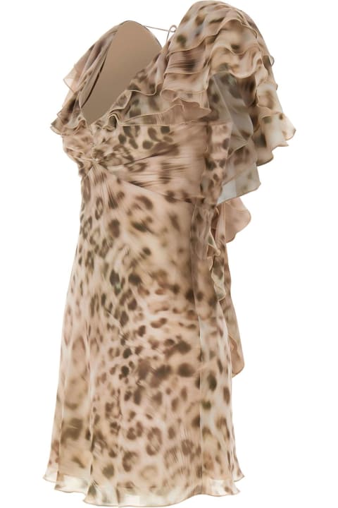 Clothing for Women Rotate by Birger Christensen "chiffon Mini Ruffle" Mini Dress