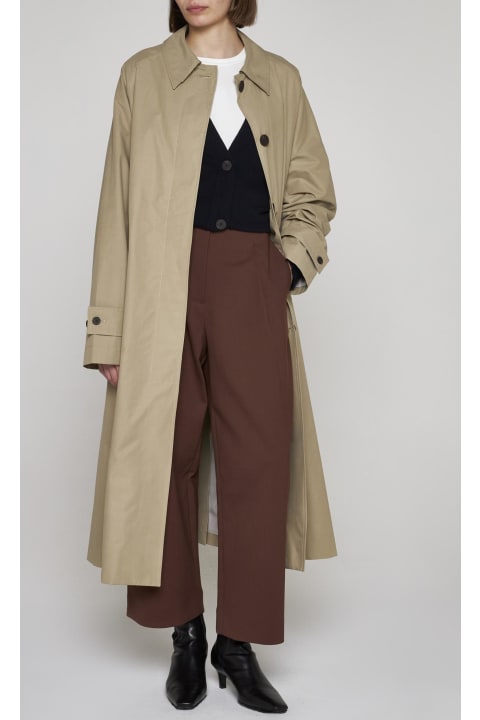 Holins Viscose And Cotton Trench Coat
