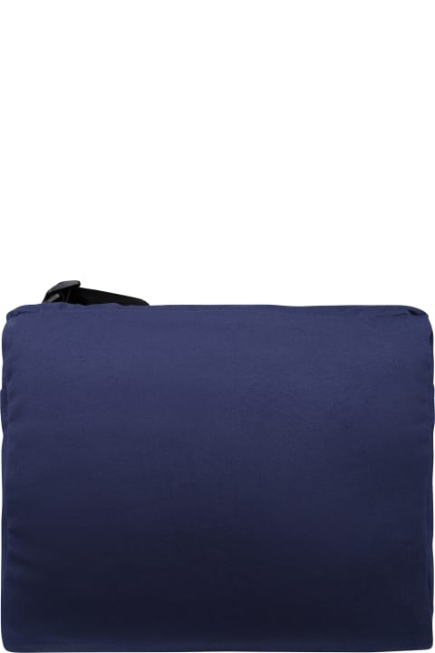 ベビーガールズのセール Moschino Blue Mother Bag For Babies With Teddy Bear And Logo