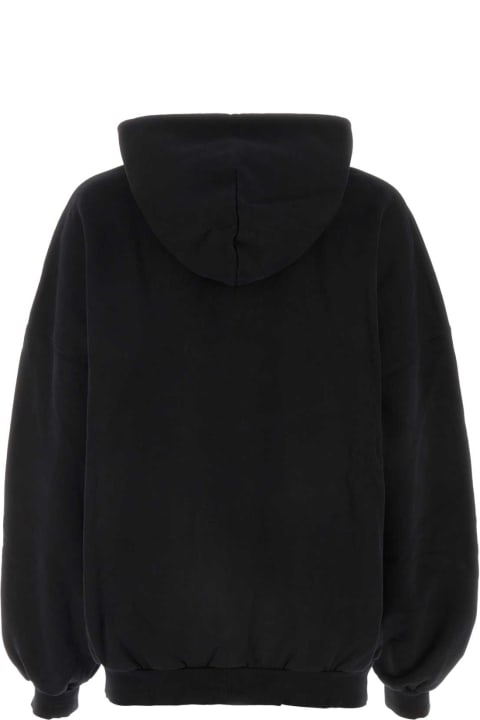 Balenciaga for Women Balenciaga Black Cotton Sweatshirt