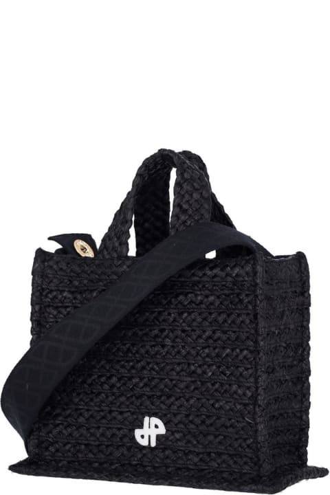 Fashion for Women Patou Black Jp Raffia Tote Bag
